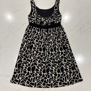 Tiana B Sz M Leopard Giraffe‎ Geometric Print Sleeveless Empire Waist Dress